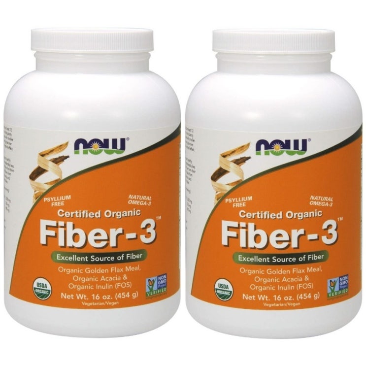 가성비갑 NOW Foods Now Certified Organic Fiber-3 Powder 나우푸드 오가닉 파이버 3 파우더 16oz(454g) 2팩, 454g, 2개 추천해요 가성비갑 NOW Foods Now Certified Organic Fiber-3 Powder 나우푸드 오가닉 파이버 3 파우더 16oz(454g) 2팩, 454g, 2개 추천해요