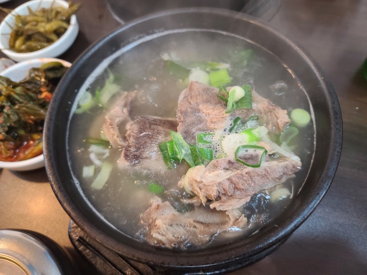 광명시장 대박갈비탕 소주한잔