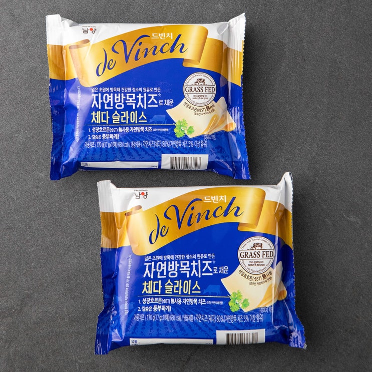 의외로 인기있는 드빈치 자연방목 체다치즈, 170g, 2개입 추천해요