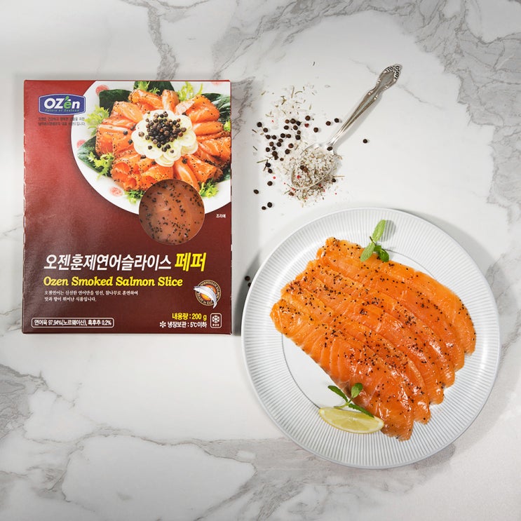 핵가성비 좋은 OZEN 프레시 훈제연어슬라이스 페퍼, 200g, 1개 추천합니다