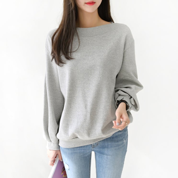 인지도 있는 데일리앤 보트넥 여성 루즈핏 무지 맨투맨 좋아요 인지도 있는 데일리앤 보트넥 여성 루즈핏 무지 맨투맨 좋아요