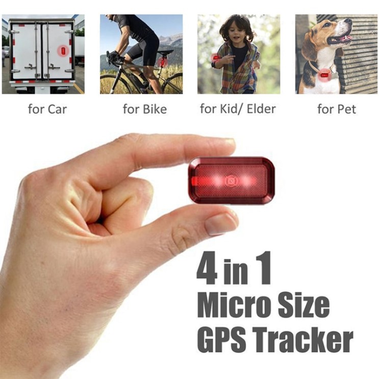 선호도 높은 미니 GPS 트래커 다기능 T630 어린이 오토바이용 위치추적기 GPS 추적기, 01 Red color ···