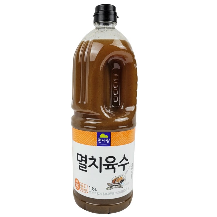 선호도 높은 멸치육수1.8L 전문점용 70인분 육수 면사랑, 1병, 1.8L ···