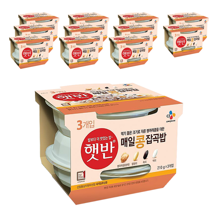 후기가 좋은 햇반 매일 콩잡곡밥, 210g, 36개 추천해요