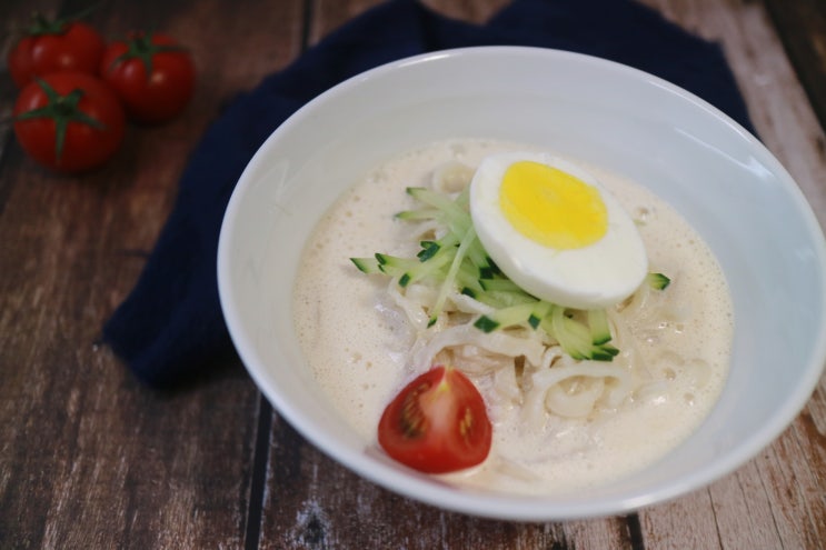  콩비린내 없이 두부로 콩국물만들기, 백종원 콩국수 면 요리 만드는법, 설탕 소금은 취향껏