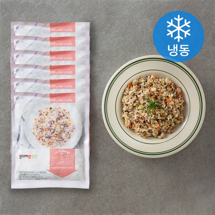 선호도 높은 곰곰 소고기 곤약 볶음밥 (냉동), 200g, 6개 ··· 선호도 높은 곰곰 소고기 곤약 볶음밥 (냉동), 200g, 6개 ···
