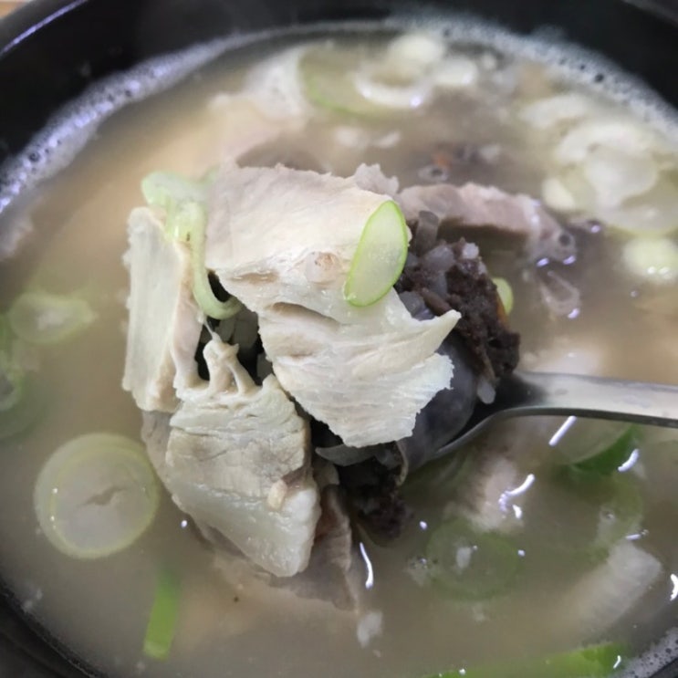 [1년 전 오늘] 40년전통의 맑은국물 순대국밥맛집 성황동 진국순대국 / 천안식후감