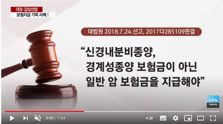 대장암·갑상선암 관련 암 보험금 지급 기피..."일반암 아냐"/YTN 대장암·갑상선암 관련 암 보험금 지급 기피..."일반암 아냐"/YTN