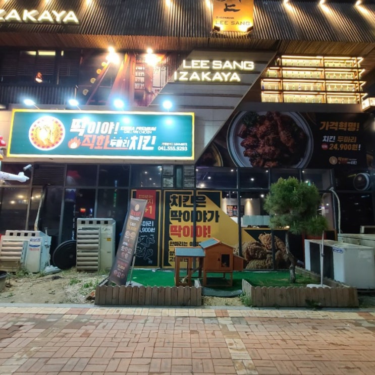  천안치킨 딱이야 직화두마리치킨 불당점1+1 방문이야기!