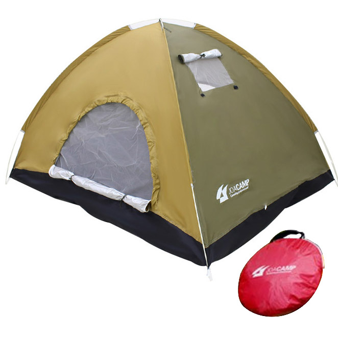 가성비 좋은 조아캠프 원터치 텐트, 텐트(브라운), 가방(랜덤 발송), 3-4인용 추천합니다