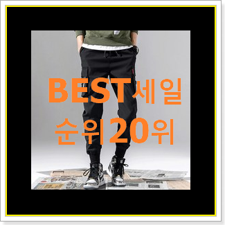  특가 남성카고바지 제품 BEST 목록 랭킹 20위