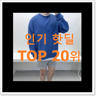 최후의 선택 타미힐피거맨투맨 인기 순위 TOP 20위