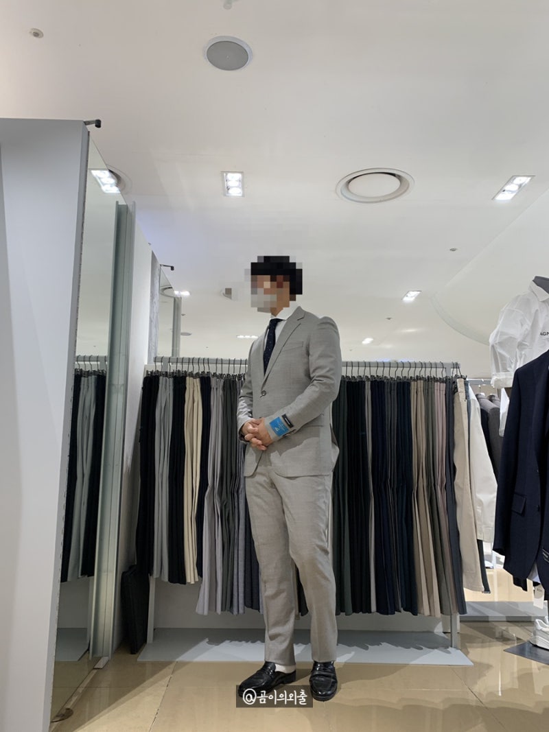20대 남자정장 일산롯데백화점 BON에서 맞추기