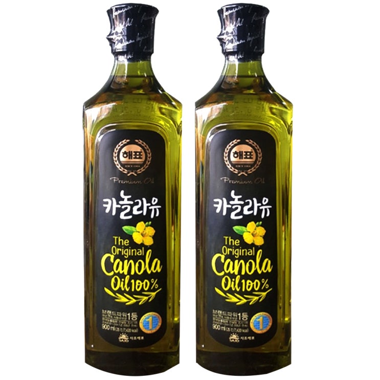 인기 급상승인 해표 카놀라유, 900ml, 2개 ···