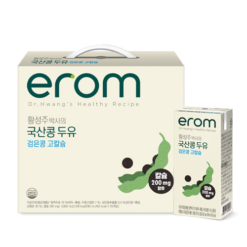 후기가 좋은 이롬 황성주 박사의 국산콩 두유 검은콩 고칼슘, 190ml, 20개 추천해요