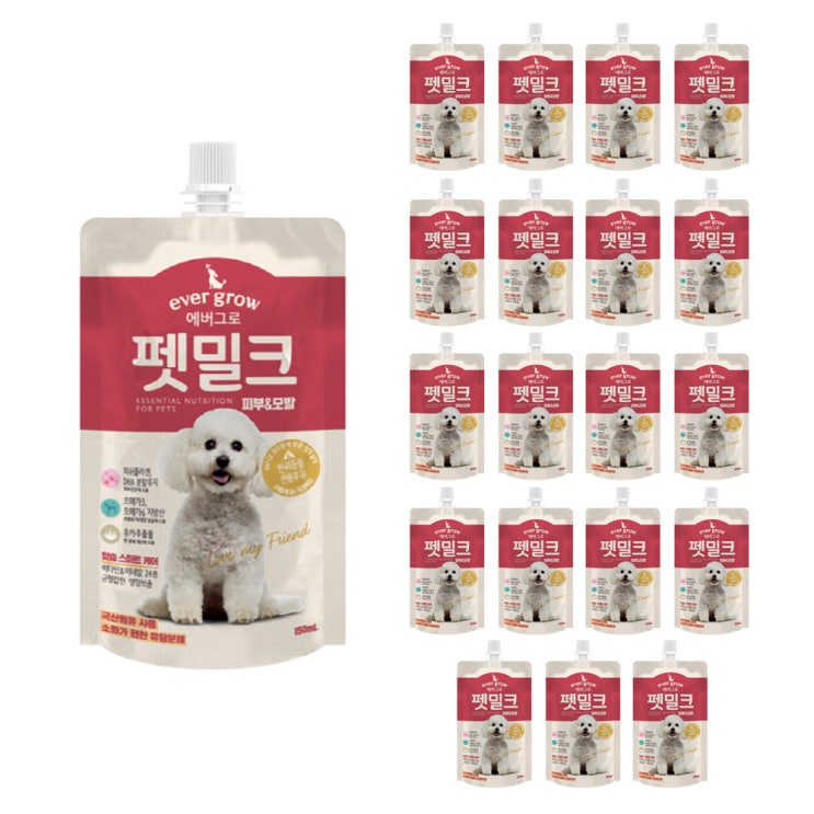 선택고민 해결 에버그로 펫밀크 피부&모발 150ml, 우유맛, 20개 추천해요