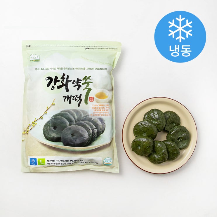 많이 팔린 마리농장 강화 약쑥 개떡 (냉동), 1kg, 1개 ···