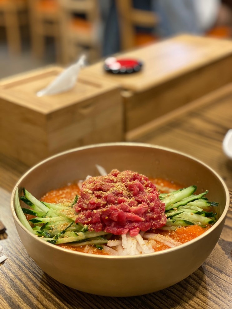 경주 하누가물애(함양집 세컨드브랜드) 한우물회, 육회비빔밥 맛집 추천!