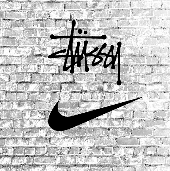 스투시 (Stussy) x 나이키 (Nike) 에어포스1 콜라보 포실 & 블랙 칼라