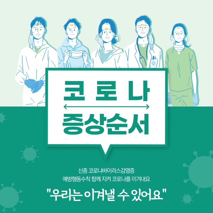  코로나 증상 순서 확인하세요