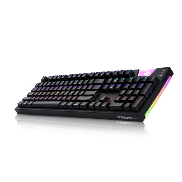 잘팔리는 앱코 HACKER K660 ARC 프리미엄 카일 광축 방수 유선키보드 클릭 레인보우 LED, 블랙 추천해요 잘팔리는 앱코 HACKER K660 ARC 프리미엄 카일 광축 방수 유선키보드 클릭 레인보우 LED, 블랙 추천해요