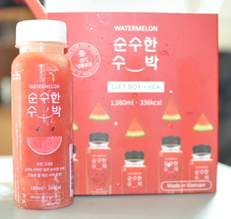  [다이어트음료 추천] 땡모반같이 맛있는 100% 수박주스ෆ "순수한수박"