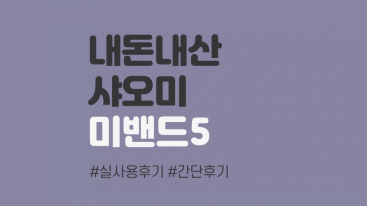 [내돈내산] 샤오미 미밴드5 실사용후기