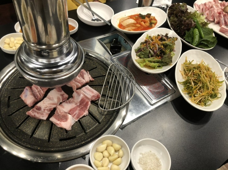 판교 맛집 제주 흑돼지 해심가든 생갈비 맛있어요