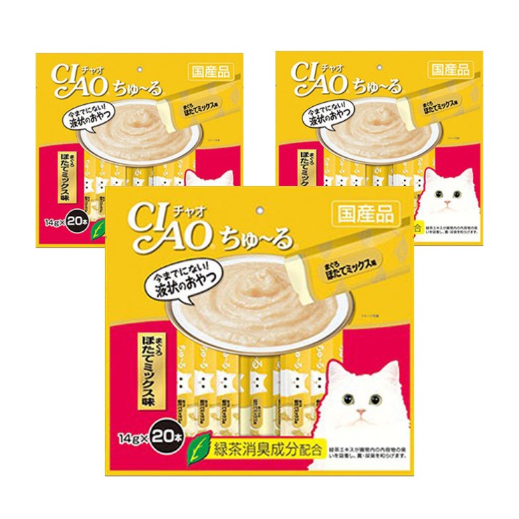 가성비 뛰어난 이나바 고양이 파우치 간식 챠오츄르 참치+조갯살 믹스, 참치 + 조개 혼합맛, 60개 추천해요 가성비 뛰어난 이나바 고양이 파우치 간식 챠오츄르 참치+조갯살 믹스, 참치 + 조개 혼합맛, 60개 추천해요