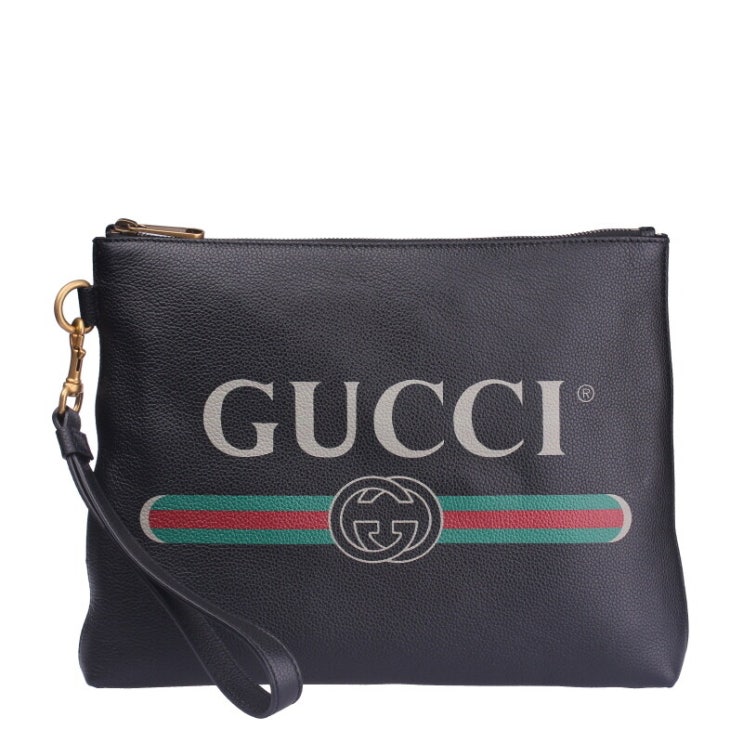 인기 급상승인 [Gucci]구찌 로고 프린트 파우치 572770 0y2at 8163 블랙 카프 스킨 남성 클러치 5727700Y2AT8163 추천합니다