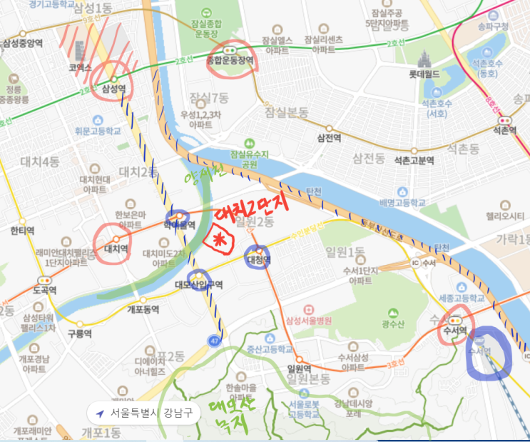  개포동 대치2단지 임장(리모델링을 앞둔 아파트)_강남 초소형, 입지 좋은 구축 아파트, 아크로 추진