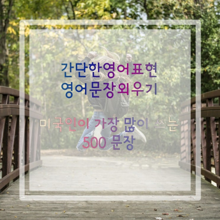  영어문장외우기::미국인이 가장 많이 쓰는 500 문장