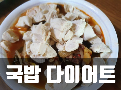  일반식 국밥 다이어트 편하게 돈 안들이고 살 빼기