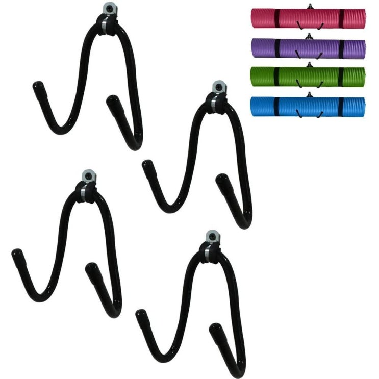 잘팔리는 직구 요가매트 Pack of 4 Kesywale Yoga Mat Foam Rollers Rack Wall Mount Storage Holder Shelf for Your 잘팔리는 직구 요가매트 Pack of 4 Kesywale Yoga Mat Foam Rollers Rack Wall Mount Storage Holder Shelf for Your