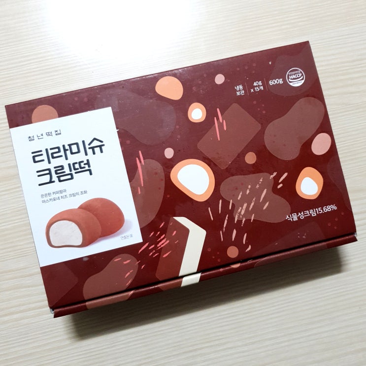  이런 찹쌀떡 먹어보고 싶었어요, 티라미슈 크림떡, 마약 크림떡
