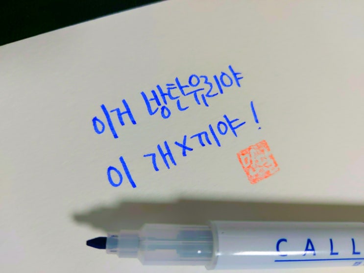  한국영화 악역 명대사 손글씨 모음