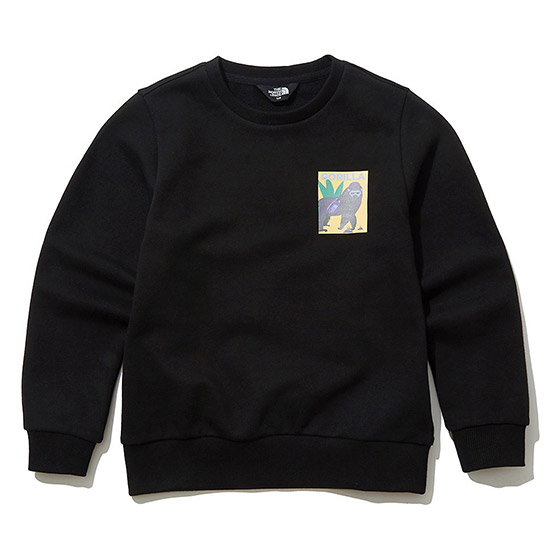  아동 고 그린 스웻셔츠 NM5ML03S_BLK
