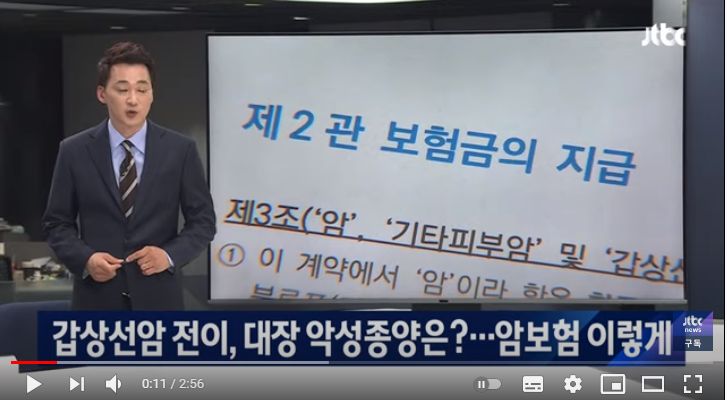 갑상선암 전이, 대장 악성종양은?…암보험금 '이렇게'[JTBC뉴스룸]