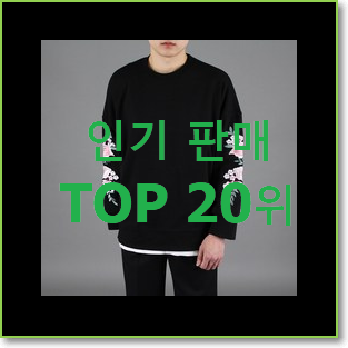  소유하고파 타미힐피거맨투맨 선택 BEST 인기 랭킹 20위