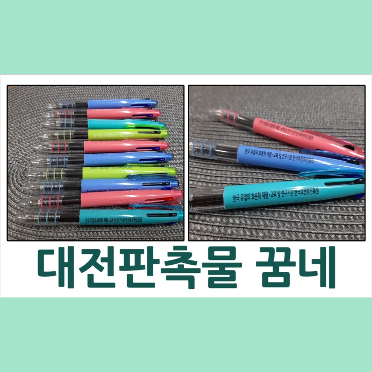  대전판촉물 효문화진흥원 볼펜 납품