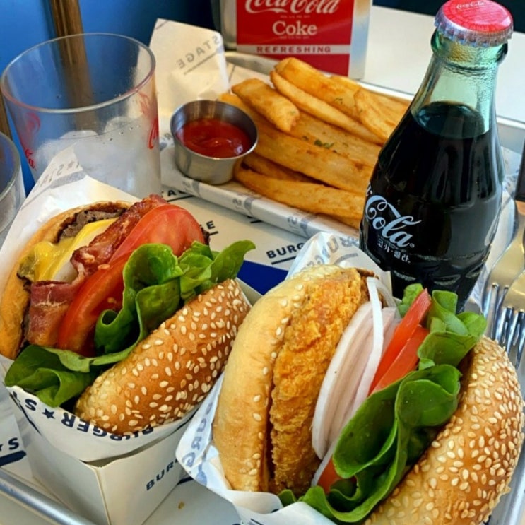  버거스테이지 행궁동 맛집 한옥 레트로 감성