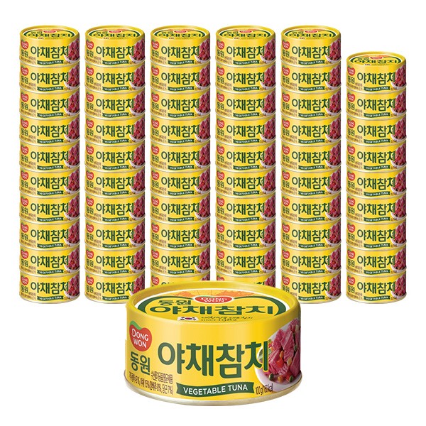 선택고민 해결 동원 야채참치 통조림, 100g, 60개 좋아요