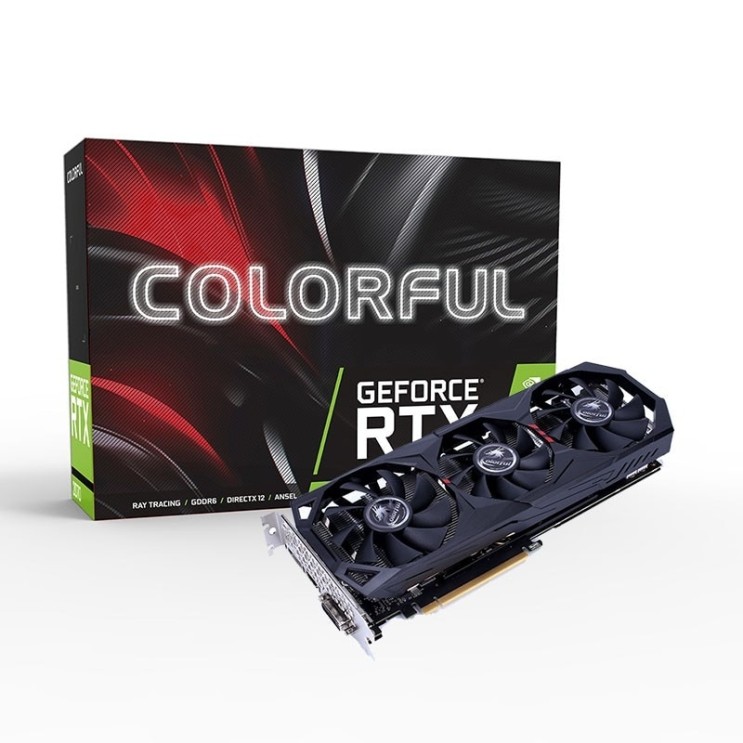 많이 팔린 다채로운 RTX 2060 게임용 ES 그래픽 카드 GDDR6 Nvidia GPU 6G 192Bit 1365 1680MHz HDMI iGame 비디오 카드 PC 게임용 그