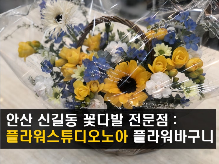  안산 신길동(이마트트레이더스,안산역) 꽃집 추천 : 플라워스튜디오노아에서 꽃선물 예약 주문 - 민콩이
