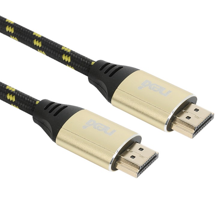 인지도 있는 넥시 4K HDMI 메탈 최고급형 케이블 NX970 v2 Fine GOLD, 1개, 1m 추천해요