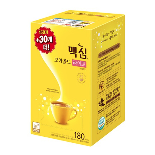 의외로 인기있는 맥심 모카골드 라이트 커피믹스, 11.8g, 180개 ···