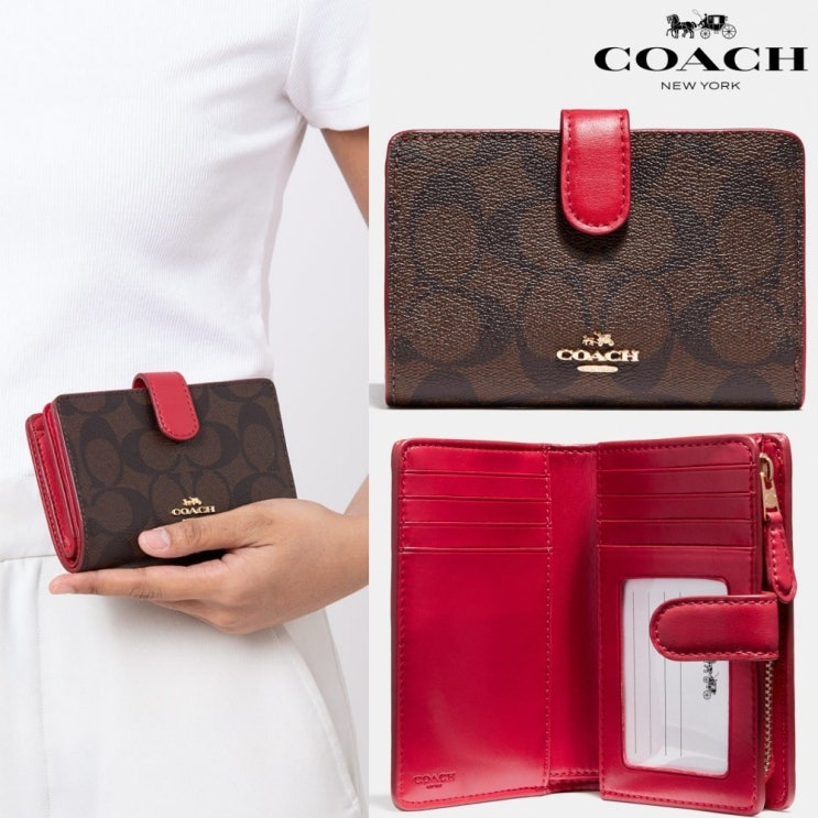 인지도 있는 코치 반지갑 코너 지퍼 23553 시그니처 COACH CONER ZIP WALLET 추천해요 인지도 있는 코치 반지갑 코너 지퍼 23553 시그니처 COACH CONER ZIP WALLET 추천해요