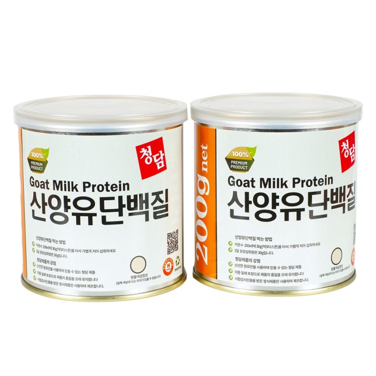 선호도 좋은 청담 산양유 단백질 분말 200g 프리미엄 유산균19종 함유 복수구매할인, 2통 추천해요 선호도 좋은 청담 산양유 단백질 분말 200g 프리미엄 유산균19종 함유 복수구매할인, 2통 추천해요