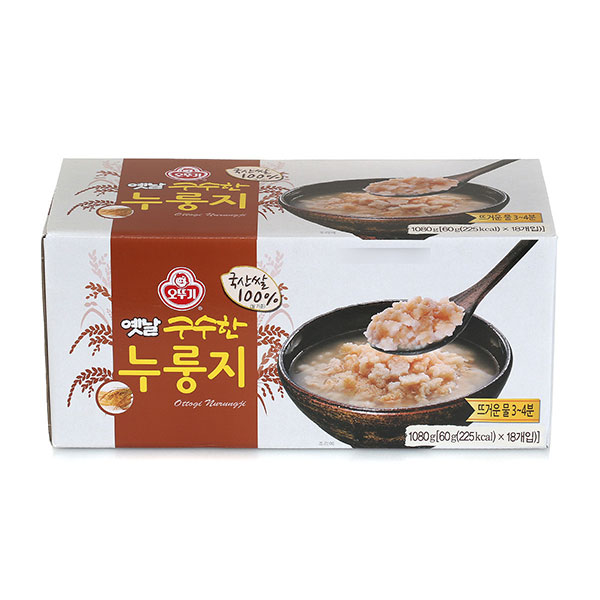 선호도 높은 오뚜기 옛날 구수한 누룽지 60g x 18개입, 18개 추천해요 선호도 높은 오뚜기 옛날 구수한 누룽지 60g x 18개입, 18개 추천해요