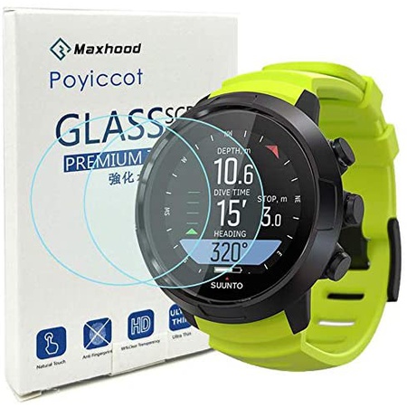 인지도 있는 순토 D5 강화유리 강화유리 액정보호필름 2개 C02 Compatiable for Suunto D5 Screen Protector Poyiccot, One Color_